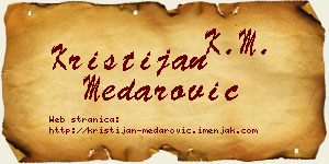 Kristijan Medarović vizit kartica